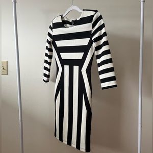 Striped Bodycon H&M Dress XS